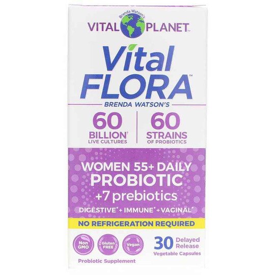 Vital Flora Women 55+ Probiotic + Prebiotics Shelf Stable, VTP